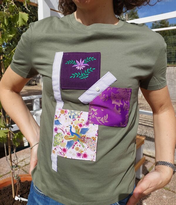 Maglia donna military chic - immagine 2